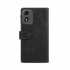 For Motorola Moto E14 ESEBLE Retro Frosted RFID Leather Phone Case(Black) - 3