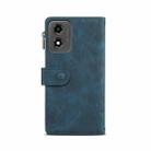 For Motorola Moto E14 ESEBLE Retro Frosted RFID Leather Phone Case(Dark Green) - 3