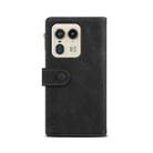 For Motorola Edge 50 Ultra ESEBLE Retro Frosted RFID Leather Phone Case(Black) - 3