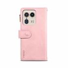 For Motorola Edge 50 Ultra ESEBLE Retro Frosted RFID Leather Phone Case(Rose Gold) - 3