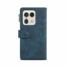 For Motorola Edge 50 Ultra ESEBLE Retro Frosted RFID Leather Phone Case(Dark Green) - 3