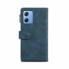 For Motorola Moto G54 5G Global ESEBLE Retro Frosted RFID Leather Phone Case(Dark Green) - 3