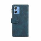 For Motorola Moto G54 Power 5G ESEBLE Retro Frosted RFID Leather Phone Case(Dark Green) - 3