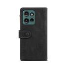 For Motorola Edge 50 5G Global ESEBLE Retro Frosted RFID Leather Phone Case(Black) - 3