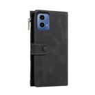 For Motorola Moto G34 5G / G45 5G ESEBLE Retro Frosted RFID Leather Phone Case(Black) - 3