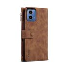 For Motorola Moto G34 5G / G45 5G ESEBLE Retro Frosted RFID Leather Phone Case(Brown) - 3