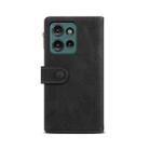 For Motorola Moto G75 5G ESEBLE Retro Frosted RFID Leather Phone Case(Black) - 3