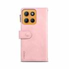 For Motorola Moto G15 ESEBLE Retro Frosted RFID Leather Phone Case(Rose Gold) - 3