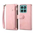 For Motorola Edge 60 Fusion ESEBLE Retro Frosted RFID Leather Phone Case(Rose Gold) - 1