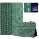 For Lenovo Tab M10 HD Gen 2 Building Blocks Embossed Leather Smart Tablet Case(Green) - 1