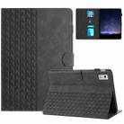 For Lenovo Tab P11 Gen 2 Building Blocks Embossed Leather Smart Tablet Case(Black) - 1