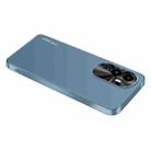 For OPPO Reno10 Global AG Frosted Electroplating Acrylic Phone Case(Navy Blue) - 1