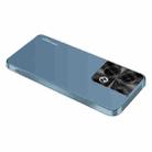 For OPPO Reno8 Pro AG Frosted Electroplating Acrylic Phone Case(Navy Blue) - 1