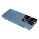 For OPPO Reno8 Pro+ AG Frosted Electroplating Acrylic Phone Case(Navy Blue) - 1