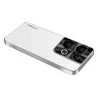 For OPPO Reno9 Pro+ AG Frosted Electroplating Acrylic Phone Case(Silver White) - 1