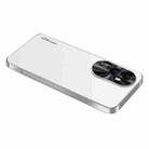 For OPPO Reno10 Pro+ AG Frosted Electroplating Acrylic Phone Case(Silver White) - 1