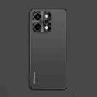 For OPPO Reno14 Pro Global AG Frosted Electroplating Acrylic Phone Case(Black) - 1