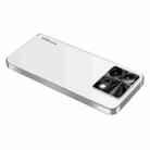 For vivo iQOO Neo8 Pro AG Frosted Electroplating Acrylic Phone Case(Silver White) - 1