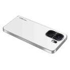 For vivo iQOO Neo9 Pro AG Frosted Electroplating Acrylic Phone Case(Silver White) - 1