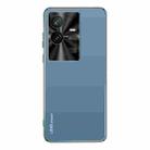 For vivo iQOO 11 Pro AG Frosted Electroplating Acrylic Phone Case(Navy Blue) - 1