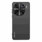 For vivo iQOO 12 Pro AG Frosted Electroplating Acrylic Phone Case(Black) - 1