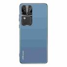 For vivo S18 Pro AG Frosted Electroplating Acrylic Phone Case(Navy Blue) - 1