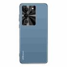 For vivo S17 / S17 Pro AG Frosted Electroplating Acrylic Phone Case(Navy Blue) - 1