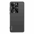 For vivo S17 / S17 Pro AG Frosted Electroplating Acrylic Phone Case(Black) - 1