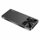 For vivo X80 Pro AG Frosted Electroplating Acrylic Phone Case(Black) - 1