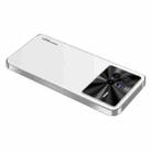 For vivo X80 AG Frosted Electroplating Acrylic Phone Case(Silver White) - 1