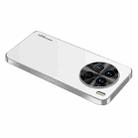 For vivo X90 Pro AG Frosted Electroplating Acrylic Phone Case(Silver White) - 1