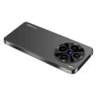 For vivo X100 Pro AG Frosted Electroplating Acrylic Phone Case(Black) - 1