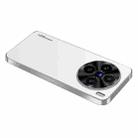 For vivo X100 Pro AG Frosted Electroplating Acrylic Phone Case(Silver White) - 1