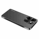 For vivo Y200 AG Frosted Electroplating Acrylic Phone Case(Black) - 1