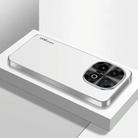 For vivo iQOO 13 AG Frosted Electroplating Acrylic Phone Case(Silver White) - 1
