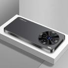 For vivo X200 Pro mini AG Frosted Electroplating Acrylic Phone Case(Black) - 1