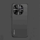 For vivo iQOO Z10 Turbo AG Frosted Electroplating Acrylic Phone Case(Black) - 1