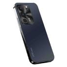 For vivo V29 Pro AG Frosted Electroplating Acrylic Phone Case(Black) - 1