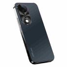 For vivo V40 Pro AG Frosted Electroplating Acrylic Phone Case(Black) - 1