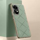 For Huawei nova 12 Plain Leather PC Phone Case(Green) - 1