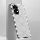 For Huawei nova 12 Plain Leather PC Phone Case(White) - 1