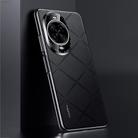 For Huawei nova 14 Pro Plain Leather PC Phone Case(Black) - 1