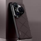 For Huawei Pura 80 Pro Ultra 5G Plain Leather PC Phone Case(Brown) - 1