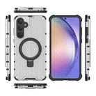 For Samsung Galaxy A35 5G Grating Holder Shockproof Phone Case(Transparent) - 3