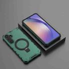 For Samsung Galaxy A35 5G Grating Holder Shockproof Phone Case(Green) - 2