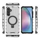 For Samsung Galaxy A55 5G Grating Holder Shockproof Phone Case(Transparent) - 3