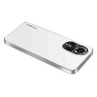 For Huawei nova 9 AG Frosted Electroplating Acrylic Phone Case(Silver White) - 1