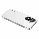 For Huawei nova 10 AG Frosted Electroplating Acrylic Phone Case(Silver White) - 1