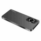 For Huawei nova 12 Lite AG Frosted Electroplating Acrylic Phone Case(Black) - 1