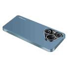 For Huawei Pura 70 AG Frosted Electroplating Acrylic Phone Case(Navy Blue) - 1